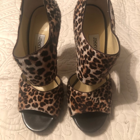 Jimmy choo heels sandal cheetah 36 6 - Picture 2 of 8